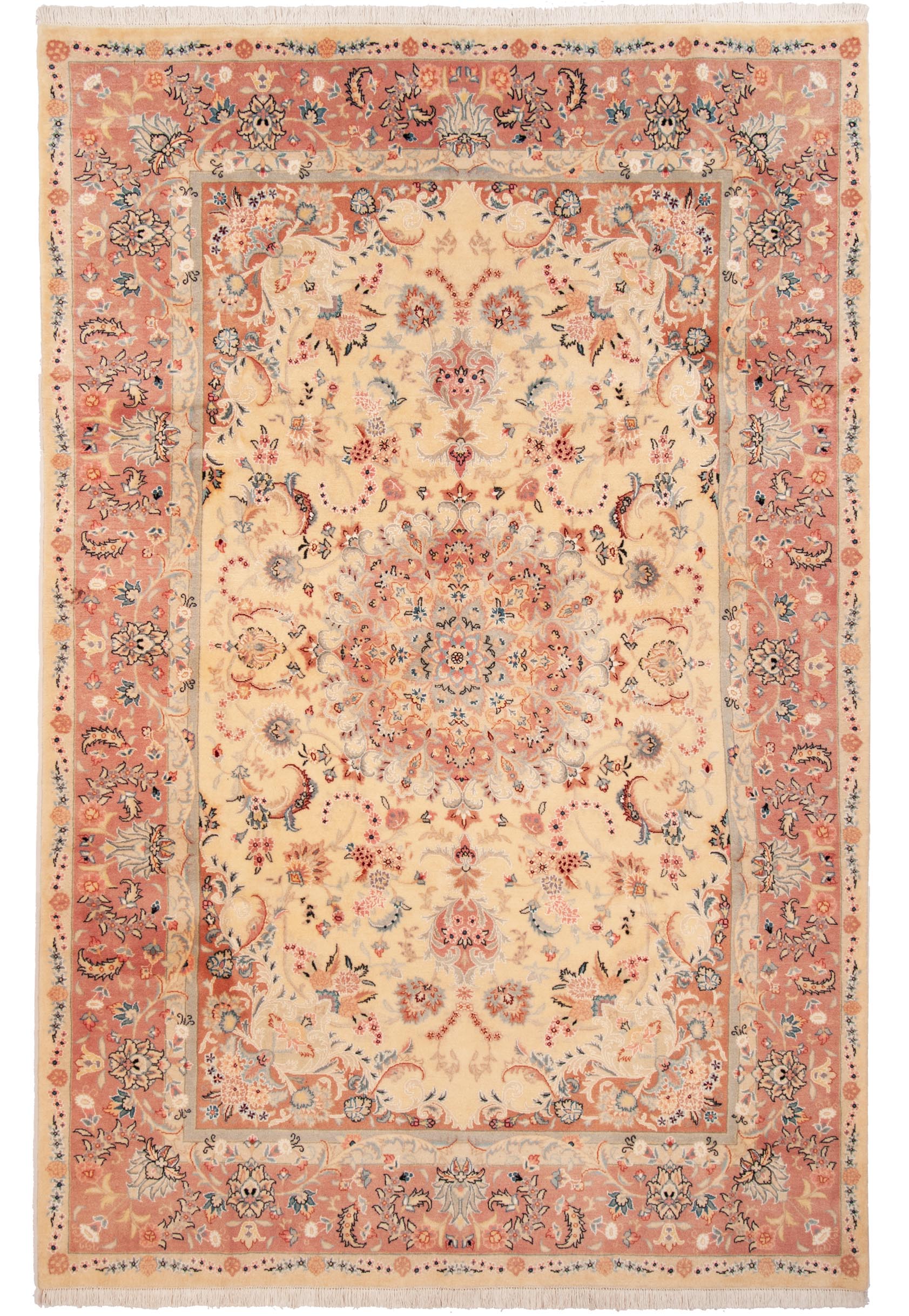 Tappeto Vintage Tabriz Persiano 390x300